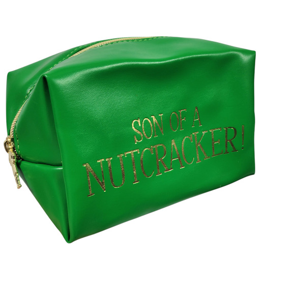 Elf Nutcracker Make Up Bag Green Pouch Cosmetics Case Festive Makeup Revolution - Picture 12 of 15